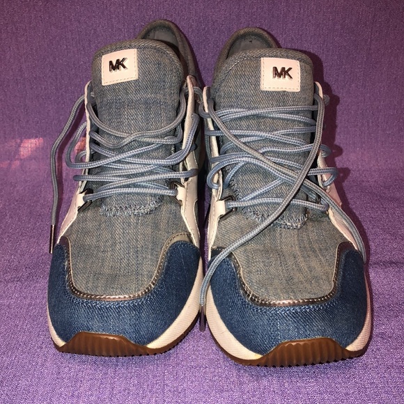 Used Women’s Michael Kors Denim Shoes Size 8 HJ18E - Picture 3 of 12